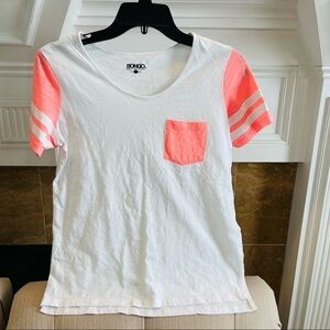 AM: Bongo Color-block White T-Shirt Sz M